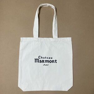 Super cute Chateau Marmont Hotel logo white tote bag
